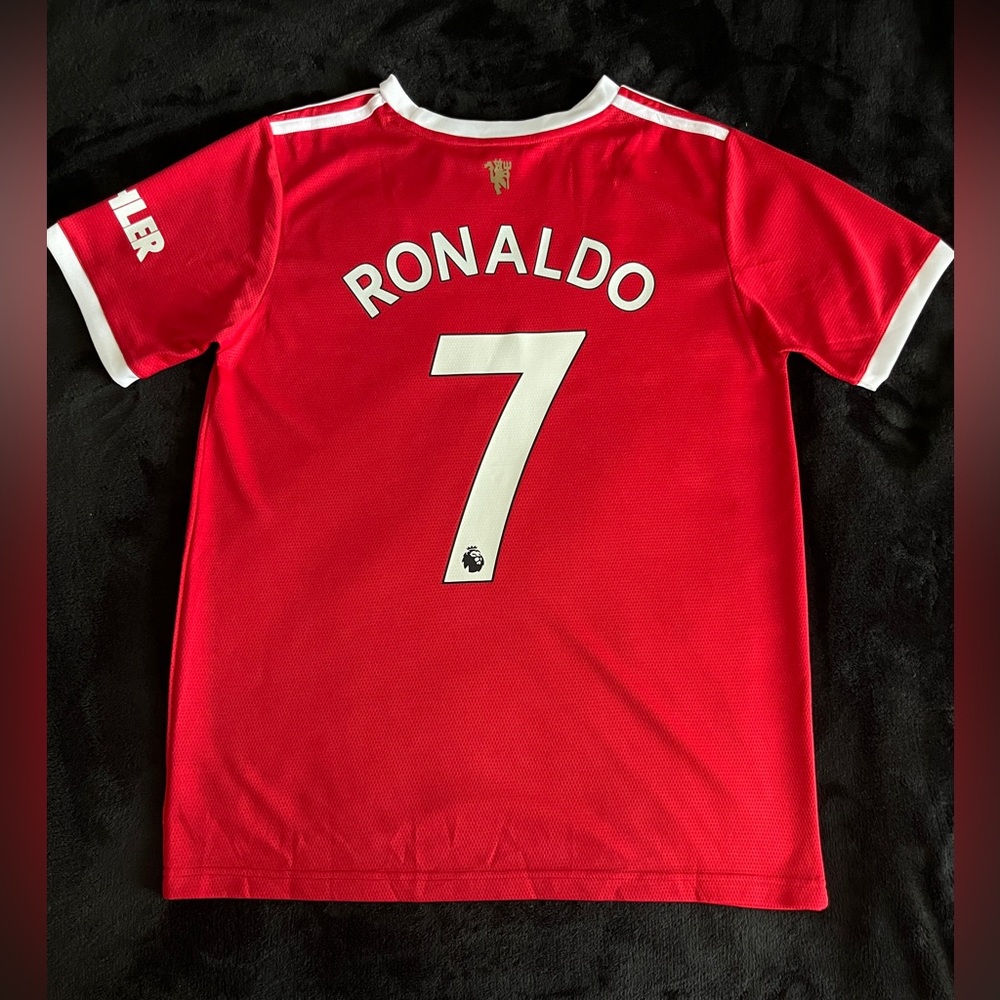 Ronaldo #7 Man United Retro 2021 Manchester Jersey Home Red